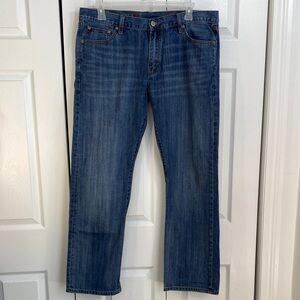 2 for $25 - MEN’s Denver Hayes Classic Dark Blue Straight-Leg Jeans Size 38 x 32